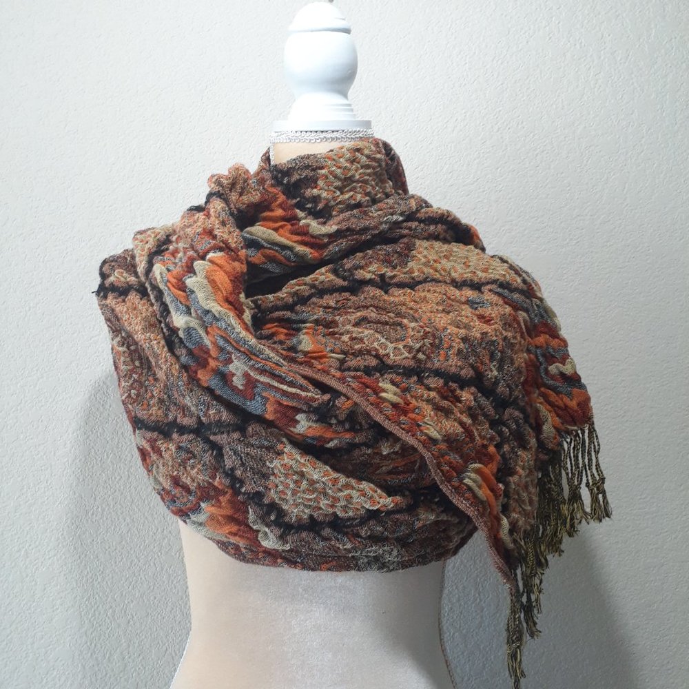 Textured Knit Scraf - Picture 2 of 8